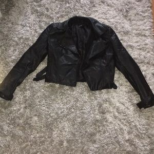 Faux leather jacket